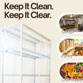 thumbnail image 3 of Covered Living Storage Shelving unit cover See Through PVC, fits Racks 48" Wx24 Dx72 H All Clear PVC (Cover only), 3 of 9