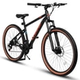 thumbnail image 6 of A27301 27.5 Inch Mountain Bike for Adults, Durable High Carbon Steel Frame, Disc Brakes, Stylish Brown Edge Tires, Ideal for Commuting and Outdoor Exploration, 6 of 10