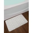thumbnail image 2 of Cartoon Bath Mat, Repetitive Village Houses in Muted Tones Little Town, Plush Bathroom Decor Mat with Non Slip Backing, 29.5" X 17.5", Pale Eggshell and White, by Ambesonne, 2 of 2
