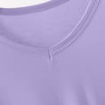 thumbnail image 5 of Fengqque Women's Plus Size Short Sleeve V-neck Modal Loose T-shirt Fashion Casual Solid Color Top Purple XXL(XXL), 5 of 6