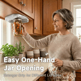 thumbnail image 3 of HEIHING Jar Opener Stainless Steel Jar Opener Under Cabinet Lid Opener Easy Jar Opener for One-Hand Use Opens Small to Large Jars, 3 of 6