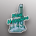 thumbnail image 1 of New Hapshire  New Hampshire  State Shape  Great Gift Idea Single 5 Inch Magnet  Made in The USA  Car Auto Tool Box Refrigerator Magnet S11854, 1 of 3