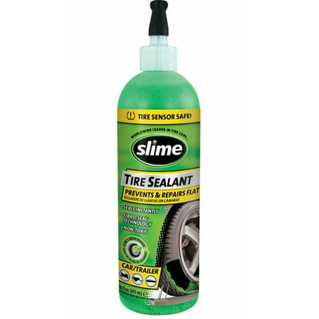 Slime 10011 TPMS Tubeless Tire Sealant for Car & Trailer, 16