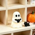 thumbnail image 5 of Warm Glow Light Up Mini Ghost Statue, Cute Cartoon Halloween Figurine with Smooth Safe Edges, Ideal Desktop, Shelf and Micro Landscape Seasonal Ornament, 1 Pc, 3.5cm Tall,B, 5 of 5