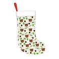 thumbnail image 2 of Bingfone Cute Bear Print Personalized Christmas Stocking - Snowman Design Large 18 inch,Family Holiday Season Decor, 2 of 7