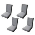 thumbnail image 2 of Juego de funda de silla de 4 piezas, cubierta de silla de comedor lavable extraíble elástico de diamante, 2 of 11