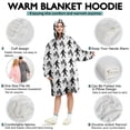 thumbnail image 5 of Wearable Oversized Blanket,White Bigfoot and Tree Pattern Wearable Blanket Hoodie for Adults,Cozy Hooded Blankets with Super Pockets,Super Warm Fuzzy Pullover for Women & Men, 5 of 6