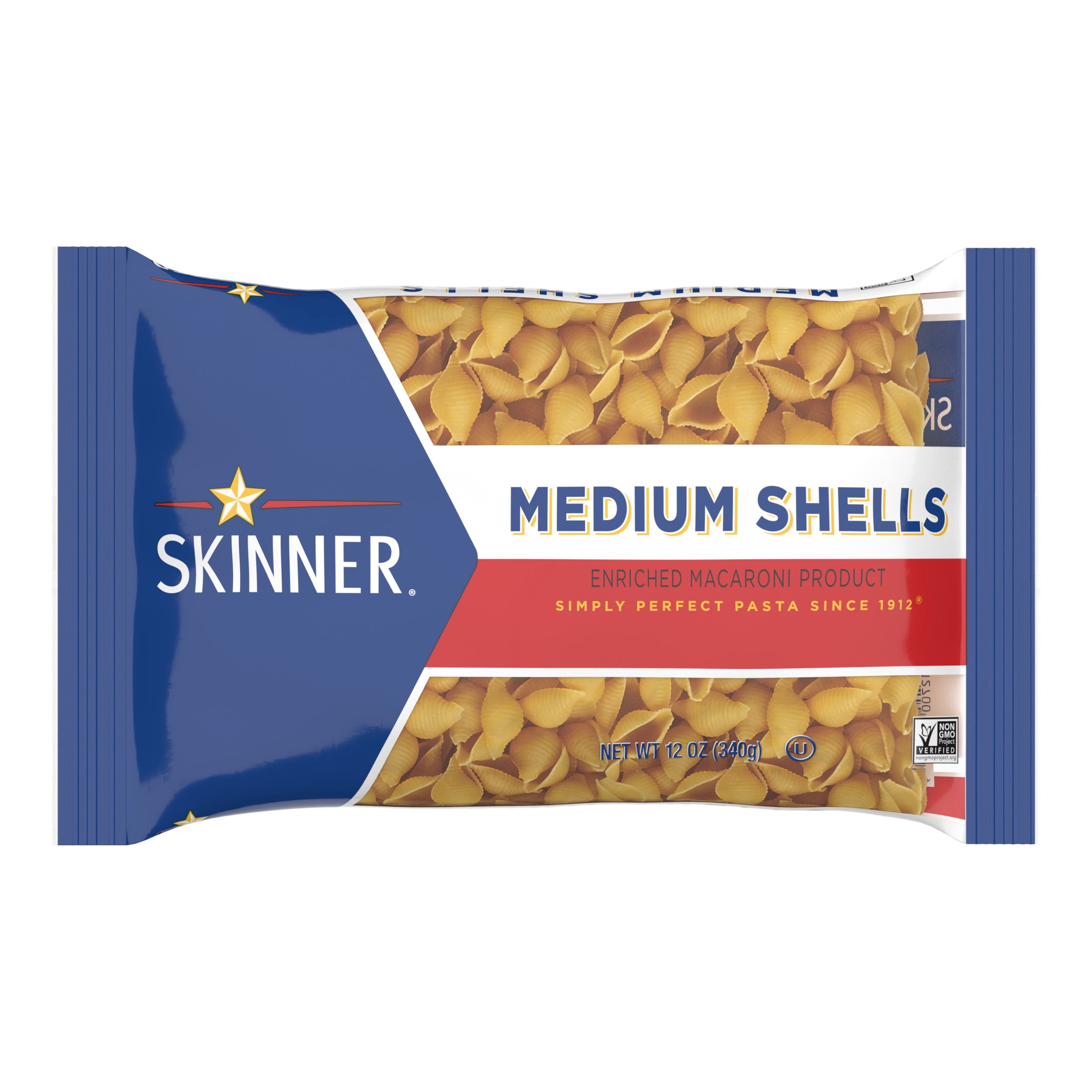 (4 pack) Skinner 12 oz Medium Shell Pasta