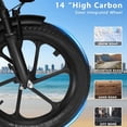 thumbnail image 5 of XKJ Electric Bike for Adults,500W Brushless Motor Ebike with 576Wh Removable Battery,Multi-Shock Absorption,Commuter Electric Bicycle, UL2849, 5 of 10
