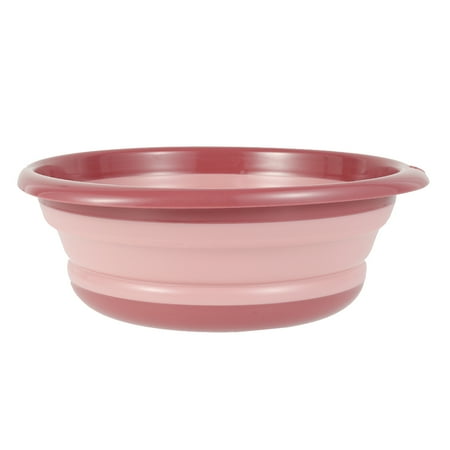 

Multipurpose Collapsible Bowl Round Washing up Bowl Basin Outdoor Travel Camping Hiking Caravan Water Carrier Foldable Bucket Portable Space Saving Washing Container with Hanging Hole