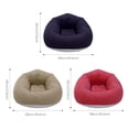 thumbnail image 2 of 6 Pcs Bean Bag Chairs for Adults Portable Inflatable Chairs with Air Pump Blow up Couch Folding Inflatable Couch Lazy Sofa for Reading Living Room Camping-Coffee+Red+Dark Blue, 2 of 16