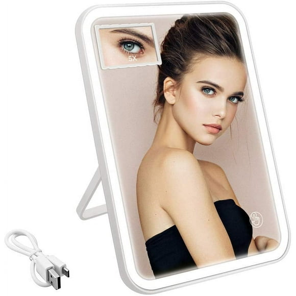 Makeup Mirror with Light and 5X Magnifying Mirror