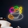 thumbnail image 2 of Handmadetneonsign Macaroon Neon Sign, Macaron LED Sign, Macaron Neon Light, Restaurant Wall Decor, 2 of 5