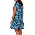 thumbnail image 4 of Gvmfive Women Maternity Dress Printed Short Sleeve Nursing Breastfeeding Midi Dresses, 4 of 5