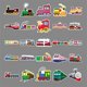 thumbnail image 4 of Stickers de tren DIYYILIF 100 piezas impermeables de vinilo, 4 of 5
