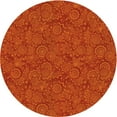 thumbnail image 1 of Ahgly Company Machine Washable Indoor Round Transitional Orange Red Orange Area Rugs, 8' Round, 1 of 7