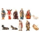 thumbnail image 1 of Figuras de Belén de 11 Uds., adornos navideños artísticos de pesebre de Jesús, conjunto de pesebre colorido, adornos para mesa centro de mesa y, 1 of 8