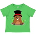 thumbnail image 3 of Inktastic Groundhog Day with Groundhog in Top Hat Boys or Girls Toddler T-Shirt, 3 of 5