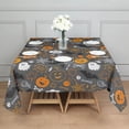 thumbnail image 3 of Autumn Halloween Scene Pattern Square Tablecloth,Waterproof Square Table Cover,Wipeable Spillproof Washable Table Cover for Home Kitchen Party Decor 52"x52"(132x132cm), 3 of 6
