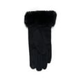 thumbnail image 2 of Time and Tru Women's Faux Suede Gloves, Black, 2 of 2