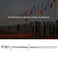 thumbnail image 2 of Flagpole, Stainless Steel Flagpole, Suitable for Courtyard Garden, Stainless Flag Holder (sil -ES Silver, 2 of 5