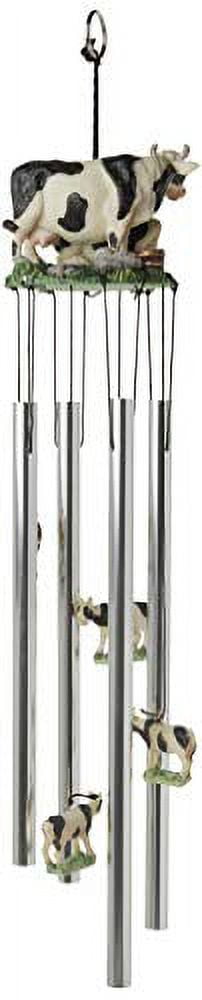 StealStreet SS-G-41928, Round Top Cow Hanging Garden Porch Decoration Decor Musical Wind Chime