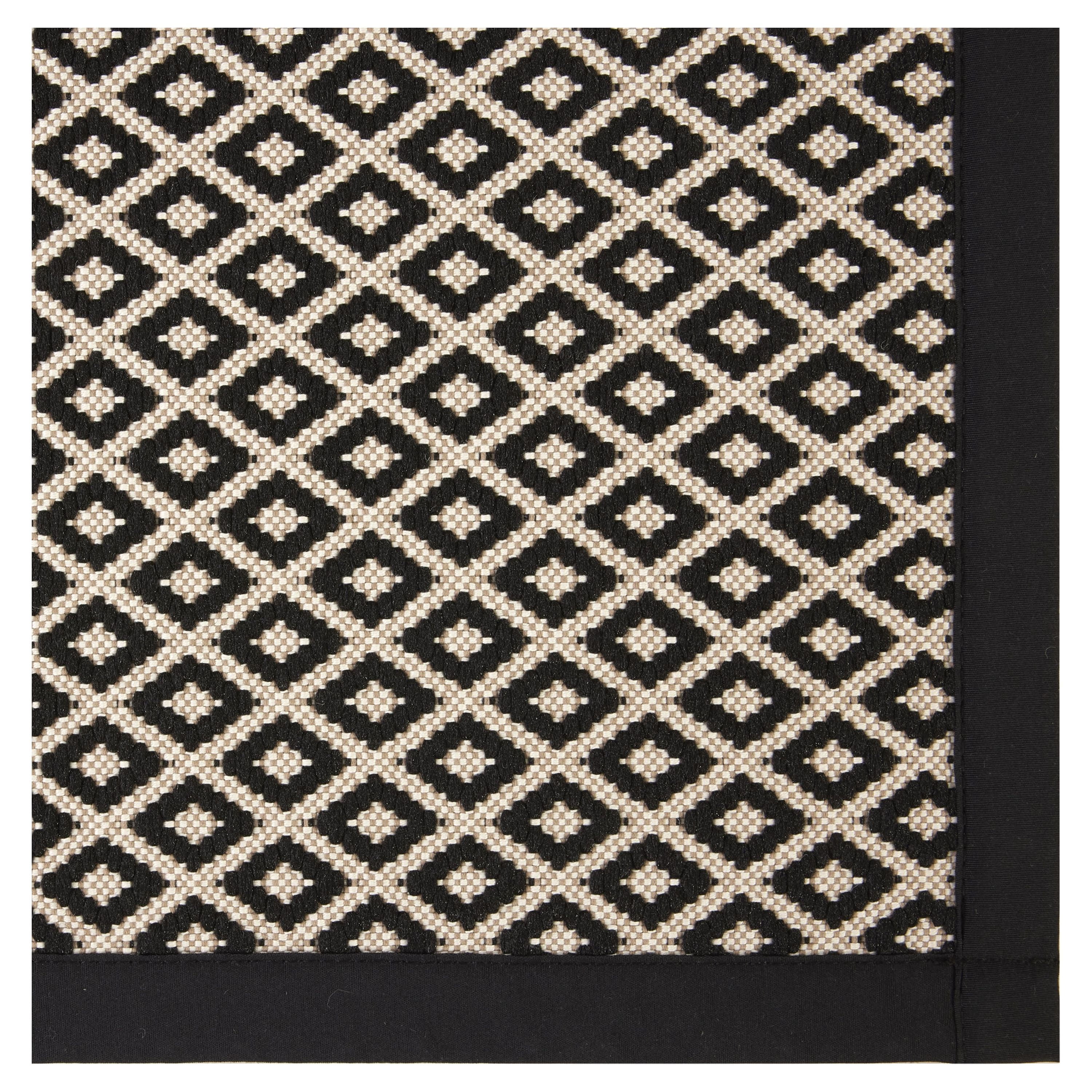 (2 pack) Better Homes & Gardens Black & White Diamond 20" x 34" Indoor Kitchen Rug - 65% Polypropylene, 35% Polyester