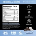 thumbnail image 2 of Blessed Vegan Protein Powder - Plant Based Protein Powder Meal Replacement Protein Shake, 23g of Pea Protein Powder, Dairy Free, Gluten Free, Soy Free, No Sugar Added, 30 Servings (Cookies & Cream), 2 of 9