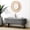 Grey, variant on Beige Handmade Oval Storage Bench | Rubber Wood Legs, Home Decoration