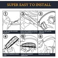 thumbnail image 6 of SOULWIT Replacement Headband Pad Kit for Bose QuietComfort 15(QC15)/QuietComfort 2(QC 2) Headphones, Easy DIY Installation - Black Gold, 6 of 6