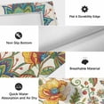 thumbnail image 6 of Green Yellow Paisley Outdoor Rug for Patio/Deck/Porch, Non-Slip Large Area Rug 5 x 8 Ft, Vintage Boho Floral Botanical Indoor Outdoor Rugs Washable Area Rugs, Reversible Camping Rug Carpet Runner, 6 of 8