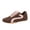 Brown, variant on Willtoo Womens Sneakers Retro Color Block Lace Up Low Top Round Toe Casual Shoes Lightweight Gum Sole Fashion Walking Trainers