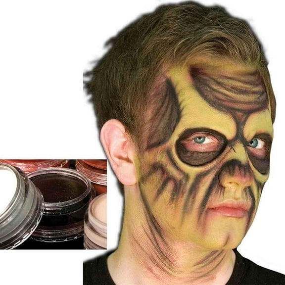 Carded Black Mask Cover Halloween Makeup
