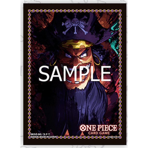 One Piece Card Game Protective Sleeves - Official Sleeve Limited Edition Vol.3 - Black Beard - 70ct Sleeves