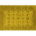 thumbnail image 1 of Ahgly Company Machine Washable Indoor Rectangle Oriental Yellow Traditional Area Rugs, 5' x 8', 1 of 4