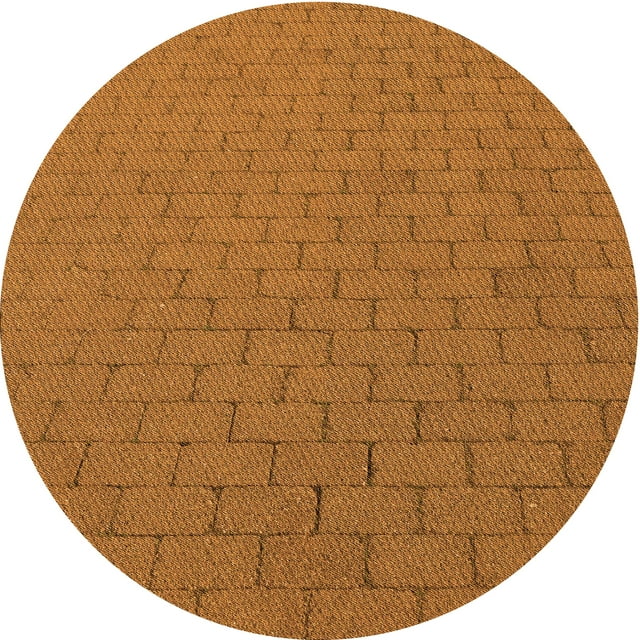 Ahgly Tapis de Zone Carré Transitionnel Néon Orange Lavable en Machine, 3 Pieds Carré