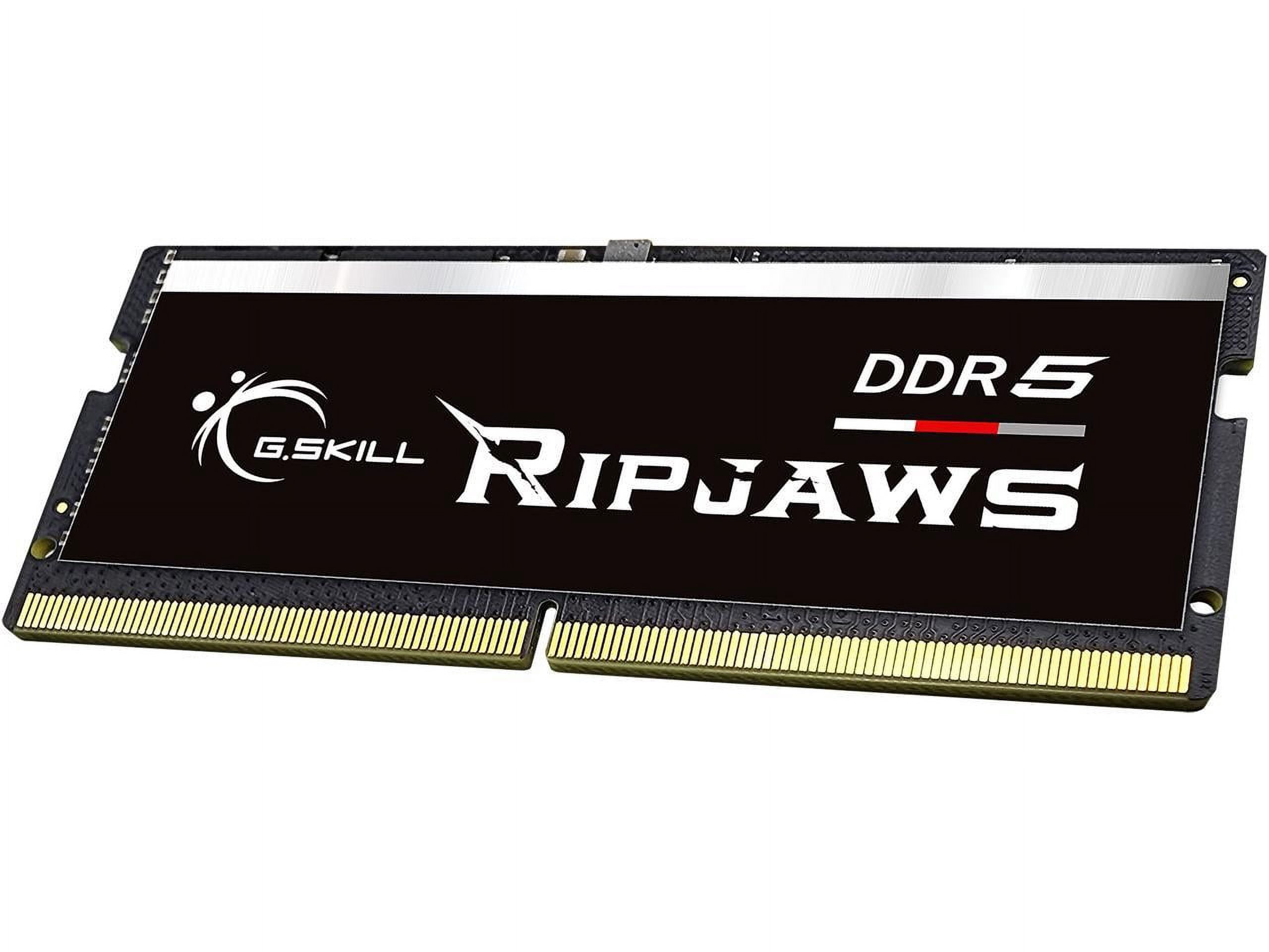 G.SKILL Ripjaws SO-DIMM 32GB 262-Pin DDR5 SO-DIMM DDR5 4800 (PC4 38400) Laptop Memory Model F5-4800S4039A32GX1-RS