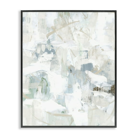 Stupell Industries Subtle Abstracted Pattern Abstract Painting Black Framed Art Print Wall Art, 11 x 14