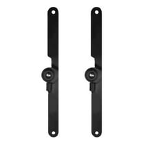 180° Heavy Duty Folding Hinges for Cabinet Doors,Attic Hatches,2 Pack Black Iron Hardware