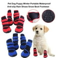 thumbnail image 6 of SPRING PARK Winter Portable Waterproof Anti-slip Rain Dog Boots Pet Shoes Soft Stockings Paw Protector Booties for Small Dogs, 6 of 7