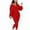 Red, variant on Lilgiuy Women's Solid Color Bottoming Shoulder Zipper Fashion Casual Jumpsuits Jumpsuits Red 8 Winter Clothes for 2022