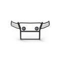 thumbnail image 1 of Black Horse Offroad Grille Guard 17GC15MA-PLFB Powder Coated; Black; Steel; Modular; 1-1/2 Inch Diameter; With Brush Guard; Without Skid Plate, 1 of 10