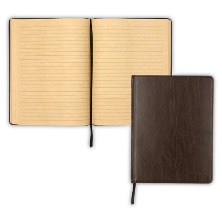 Samsill Vintage Notebook, 5.25 Inch x 8.25 Inch, Brown