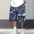 thumbnail image 2 of Dresfit Camo Shorts for Men Drawstring Long Cargo Shorts 2026 Summer Wide Leg Outdoor Cropped Pants Big and Tall Baggy Camouflage Work Bermuda Shorts 3XL, 2 of 6