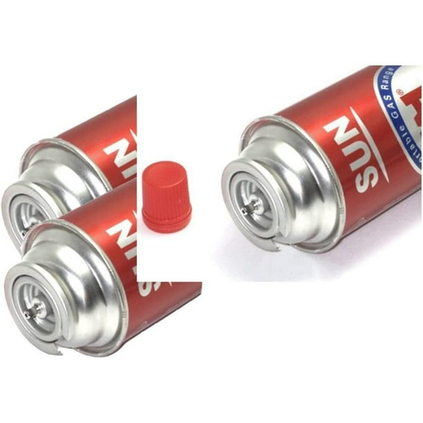 3 Pack Butane Refill Fuel Gas Can Cartridge for Portable Stove Gas