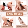 thumbnail image 4 of Uxcell 4 Pairs High Heels Shoe Straps, Rhinestone Elastic Shoe Straps Heels Detachable Ankle Straps Replacement Shoelace Crystal for Women Loose Slippers Sandals, Bright Black, 4 of 7