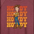 thumbnail image 3 of Toy Story - Woody Howdy - Women's Lightweight French Terry Long Sleeve Shirt, 3 of 5