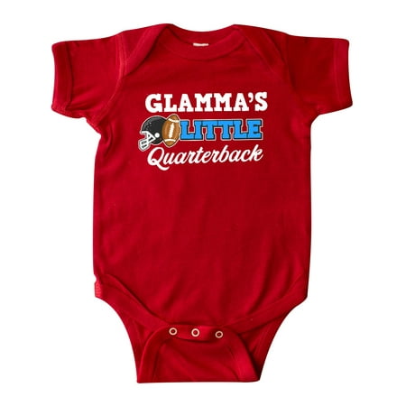 

Inktastic Glammas Little Quarterback with Football and Helmet Gift Baby Boy or Baby Girl Bodysuit