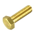 thumbnail image 1 of Unique Bargains Brass Hex Bolts, 5/16-18x1' 1 Pack Fully Thread Grade 4.8 Machine Screws, 1 of 4