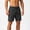 (Casual 24)Black, variant on Mens Big & Tall Shorts Solid Color Breeches Summer Casual Fashion Zipper Pocket Running Bandage Elastic Waist Short Pants Plus Size
